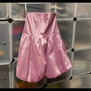 NBD Strapless Purple Bubble Dress